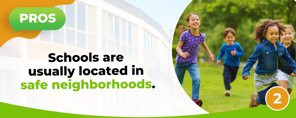 Pros and Cons of Buying A Home Near A School